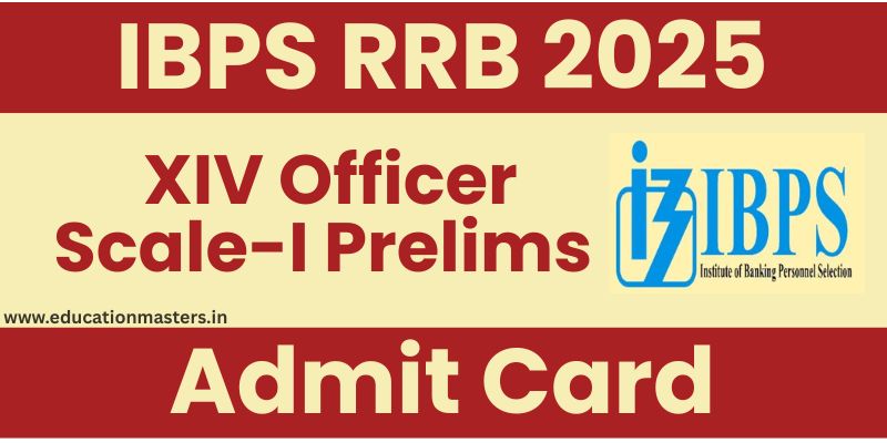 ibps XIV officer sacle 1 prelims Admit Card
